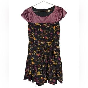 NWOT Eva Franco Anthropologie Fit & Flare Dress Sz 8 Geometric Print Sample